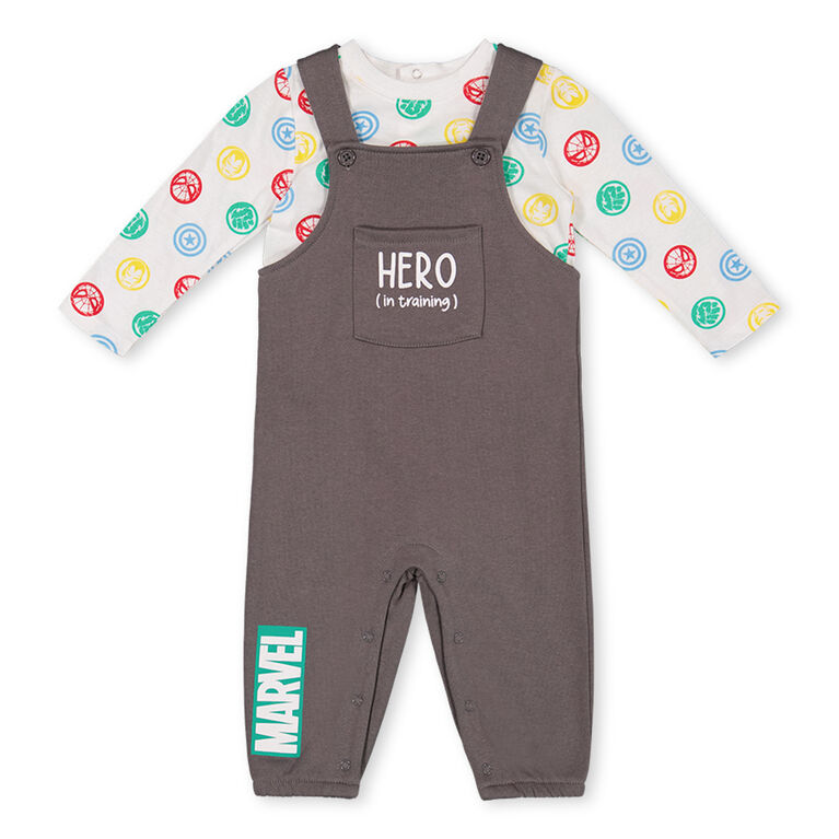 Avengers Overall Set Charcoal 12/18M