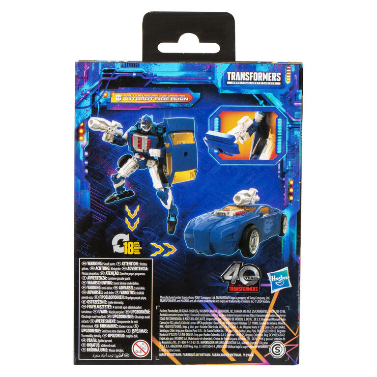 Transformers Legacy United Deluxe Class Robots in Disguise 2001 Universe Autobot Side Burn Action Figure
