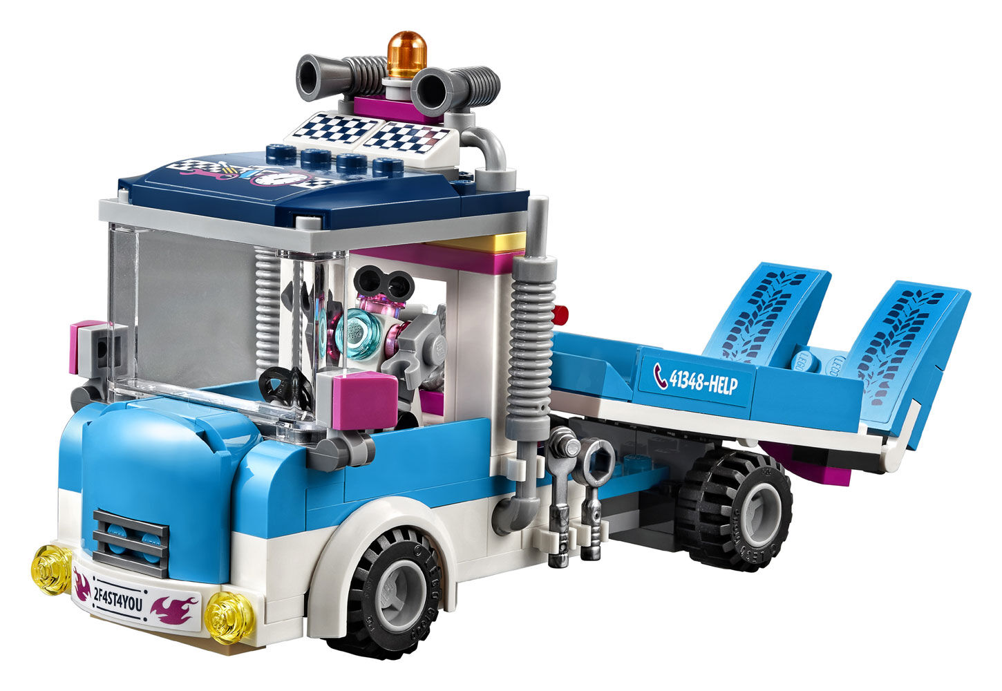 lego friends tow truck