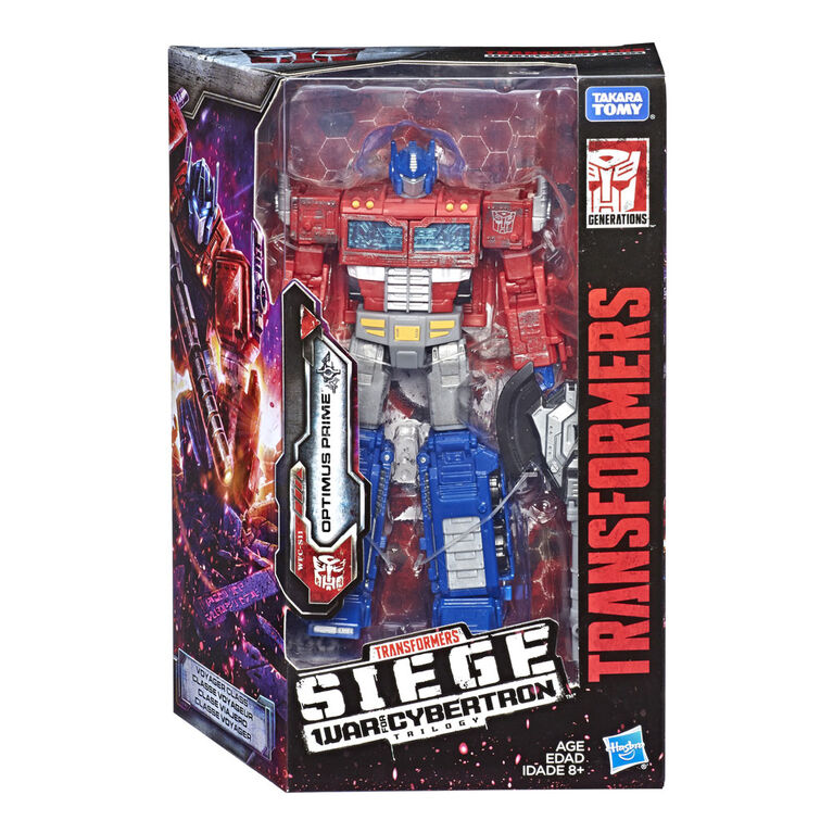 Transformers Generations War for Cybertron: Siege Voyager Class Optimus Prime Action Figure