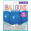 10 Ballons 12 Po - Bleu Royal
