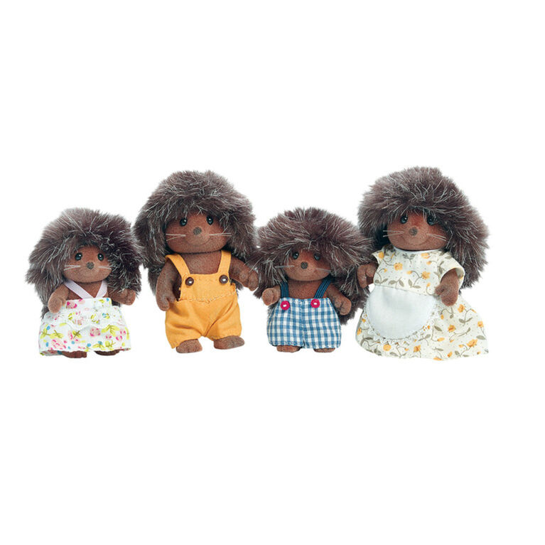 Calico Critters Pickleweeds Hedgehog Family, Set of 4 Collectible Doll Figures