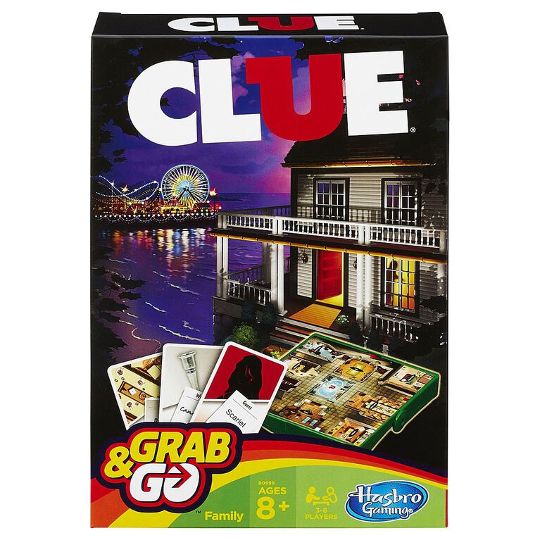 Hasbro Gaming - Clue Grab & Go Game