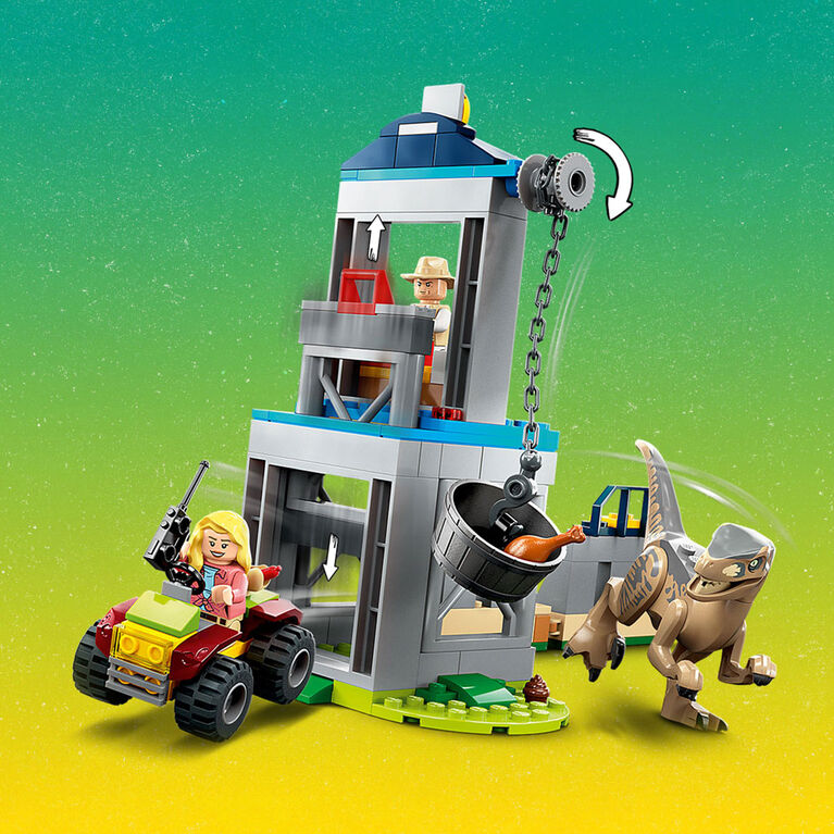 LEGO Jurassic Park Velociraptor Escape 76957 Building Toy Set (137 Pieces)