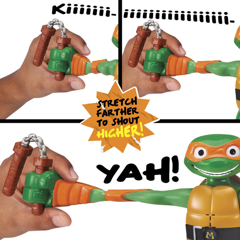 Tales of Teenage Mutant Ninja Turtles: Figurine Michelangelo Stretch N Shout - R Exclusivité
