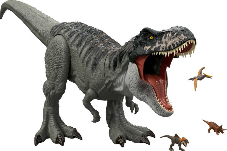 Jurassic World Rebirth Super Colossal Tyrannosaurus Rex Action Figure, T-Rex Dinosaur Movie Toy