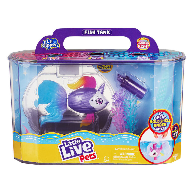 Ensemble P'tits Plongeurs Little Live Pets - Poisson licorne