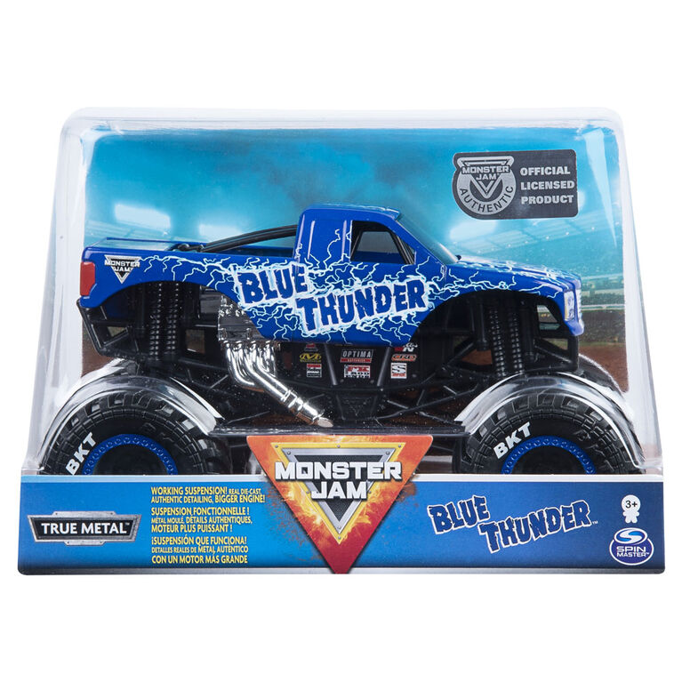 Monster Jam, Official Blue Thunder Monster Truck, 1:24 Scale