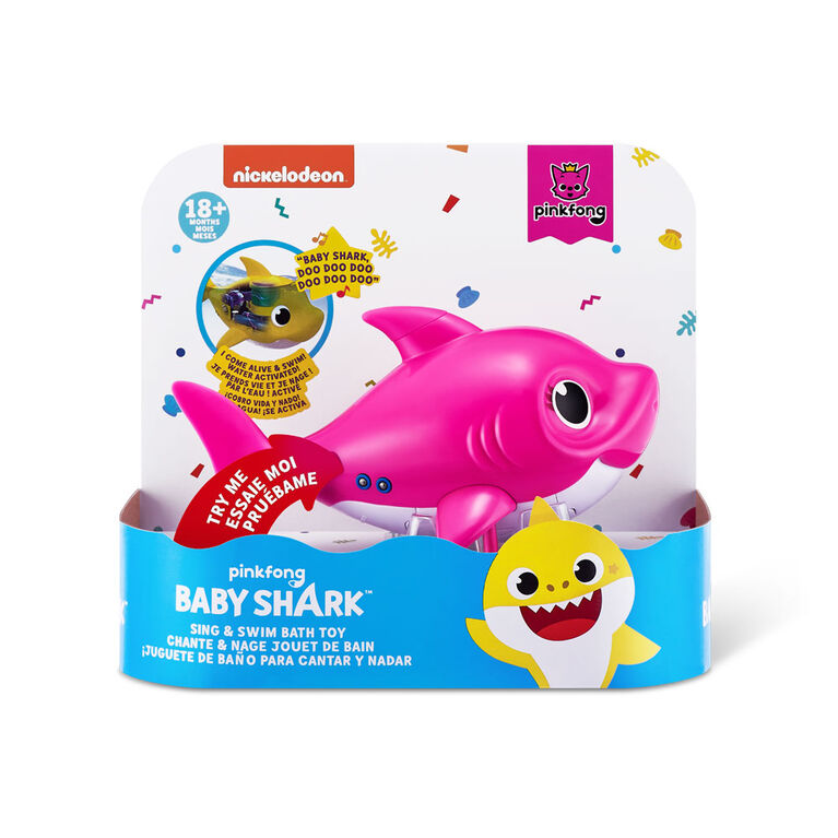 Robo Alive Junior Baby Shark Battery-Powered Sing and Swim Bath Toy by ZURU