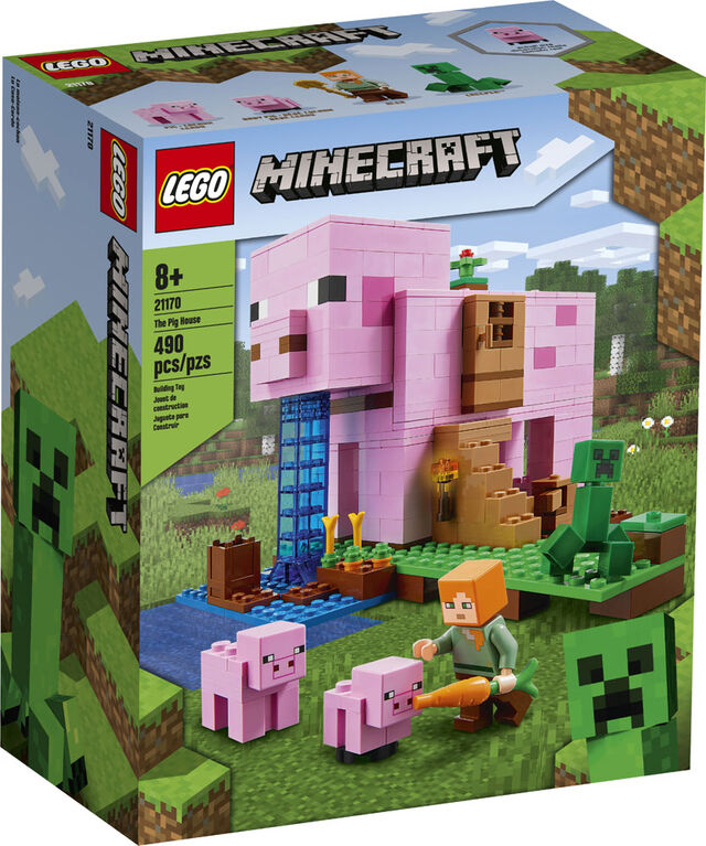 esférico herida Haciendo LEGO Minecraft The Pig House 21170 (490 pieces) | Toys R Us Canada