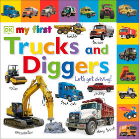 Tabbed Board Books: My First Trucks and Diggers - Édition anglaise