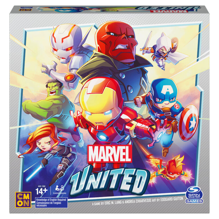 Marvel United, Superhero Cooperative Multiplayer Strategy Card Game Captain America Hulk Black Widow, for Adults, Families and Kids Ages 14 and up