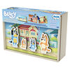 Bluey, 4-Pack of Wooden Puzzles with Bingo, Mum, and Dad Characters, 24 Piece Jigsaw Toy Gift Set
