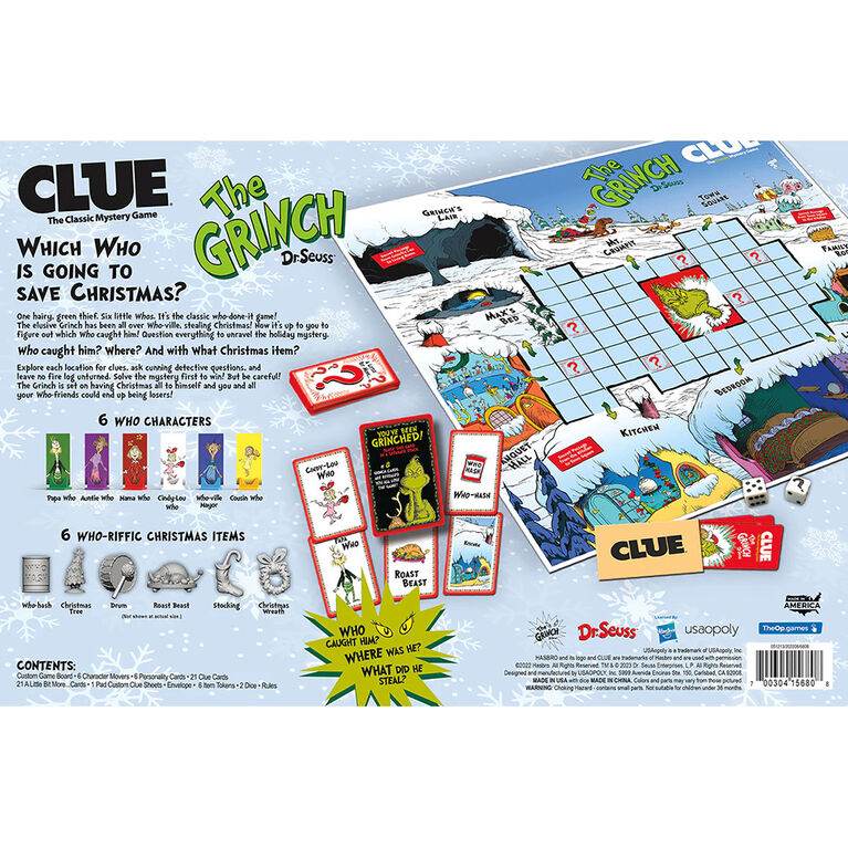 USAopoly CLUE: The Grinch - English Edition