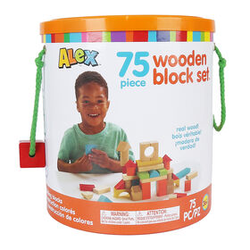 ALEX - 75 Piece Wooden Block Set