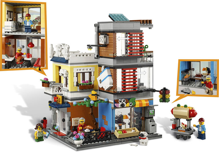 LEGO Creator L'animalerie et le café 31097 (969 pièces)