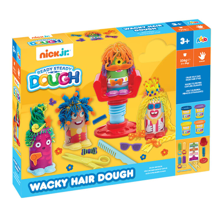 Coffret Salon de coiffure Nick Jr. Wacky Hair Ready Steady Dough