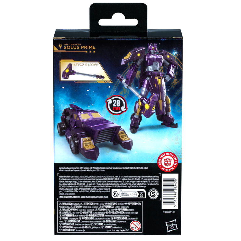 Transformers Age of the Primes, figurine The Thirteen Solus Prime classe Deluxe