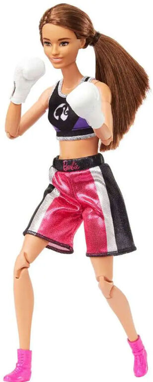 Barbie Doll & Accessories, Made to Move Career Boxer Doll