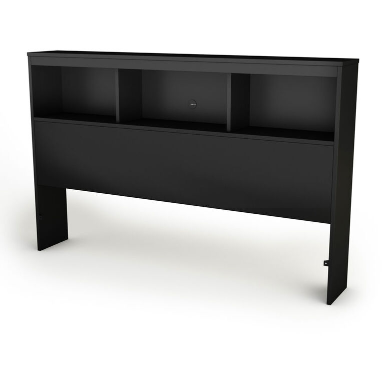 Spark Full Bookcase Headboard Pure Black