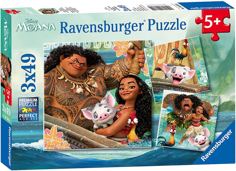 Ravensburger - Born to Voyage Puzzle 3 x 49pc