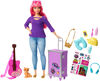 Barbie Daisy Doll, Pink Hair, with Kitten, Guitar, Opening Suitcase, Stickers and 9 Accessories