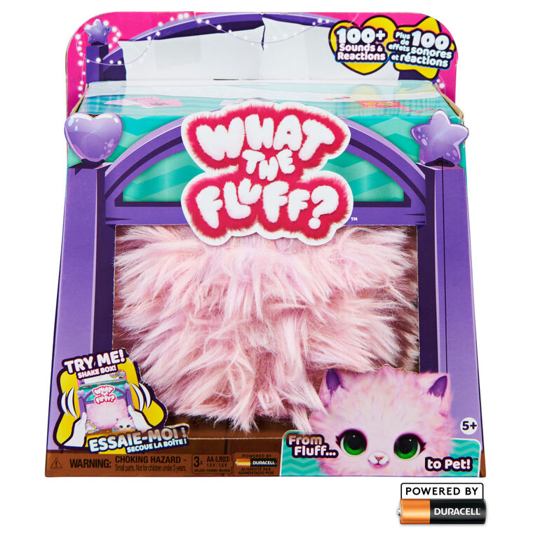 What the Fluff, Purr 'n Fluff, Surprise Reveal Interactive Toy Pet