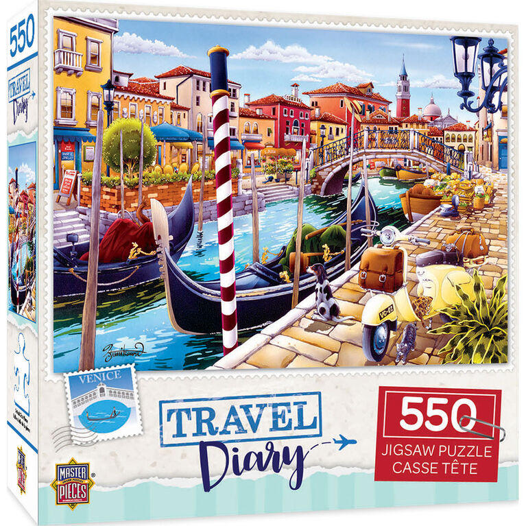 Travel Diary Venice - 550 Piece Jigsaw Puzzle - Édition anglaise