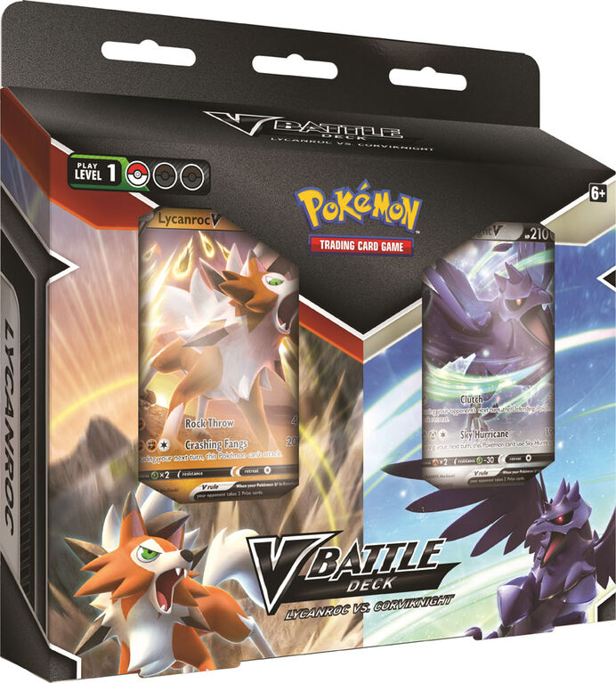 Pokemon V Battle Deck-Lycanroc Vs. Corviknight - English Edition