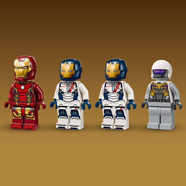 LEGO Marvel Iron Man & Iron Legion vs. Hydra Soldier Avengers Toy, Marvel Gift for Young Super Heroes, 76288