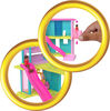Coffrets Maison de poupée ​Mini BarbieLand Barbie, Maison de rêves Mini avec poupée Barbie surprise de 3,81 cm (1,5 po), mobilier, accessoires, ascenseur et piscine