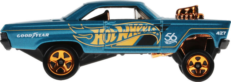 Hot Wheels 1:64 Scale Die-Cast 65 Mercury Comet Cyclone with Turquoise- & Copper-Colored Deco