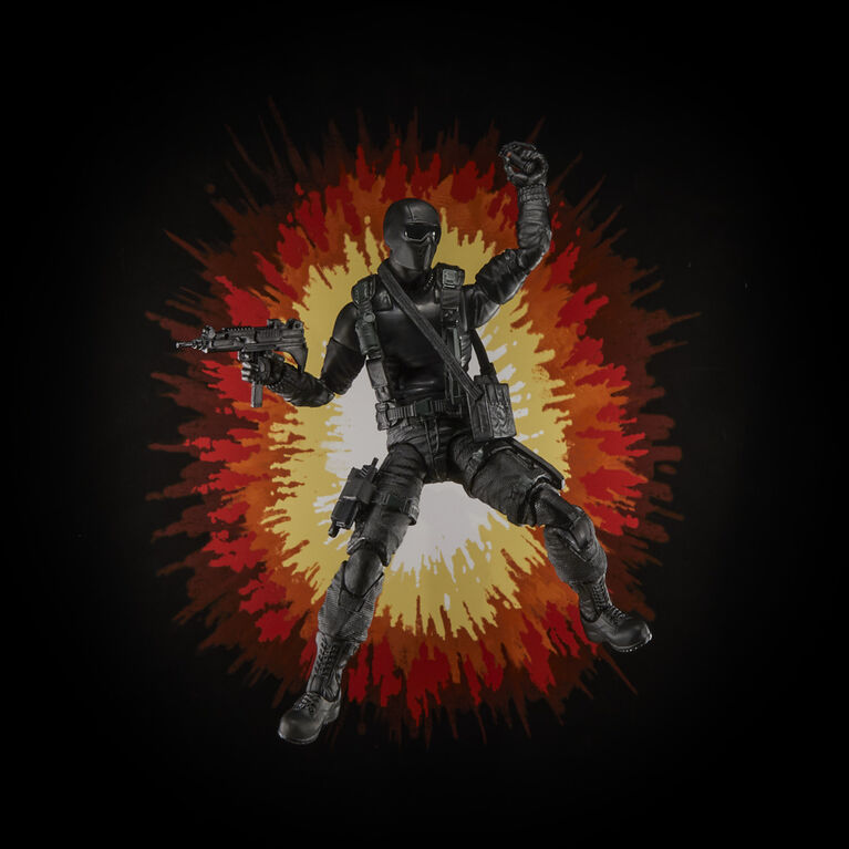 G.I. Joe Classified Series Snake Eyes 6" Action Figure Collectible Toy with Multiple Accessories, Classic Package Art