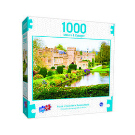 Sure-Lox 1000 pc Cottages and Manors deluxe puzzle