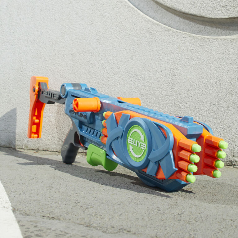 Nerf Elite 2.0, blaster Flipshots Flip-16, 2 fois 8 canons pivotants, capacité de 16 fléchettes