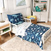 3-Piece Toddler Bedding Set, Blue Dinosaur