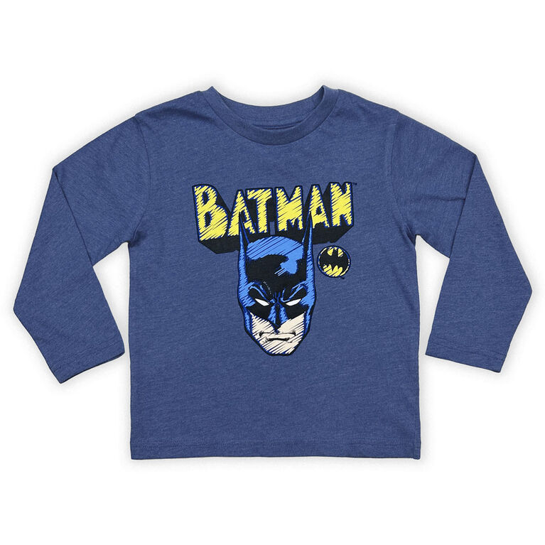 Batman - Long Sleeve Tee - Royal Blue - 2T