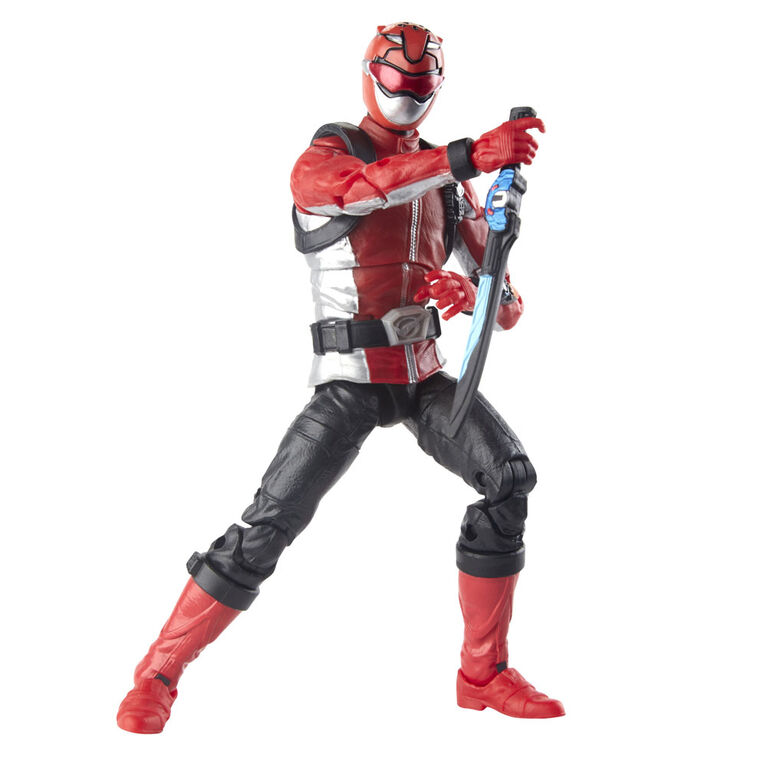 Power Rangers Figurine articulée de Ranger rouge Beast Morphers - Édition anglaise