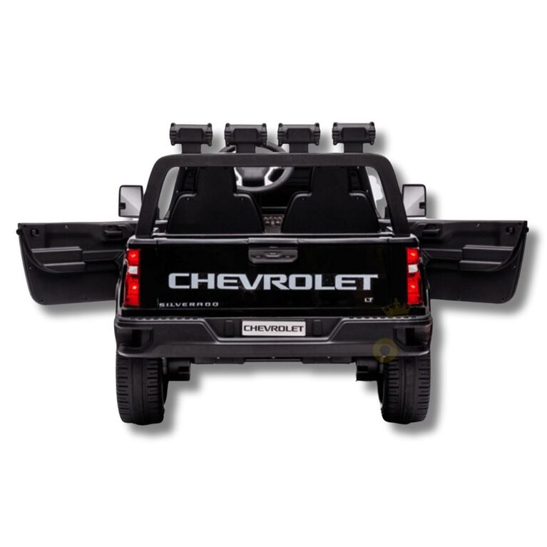 KidsVip 24V Chevrolet Silverado Ride on Truck W/RC - Noir - Édition anglaise