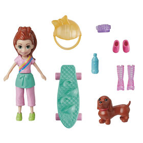 Polly Pocket Doll & 18 Accessories, Lila Tinted-Transparent Pack