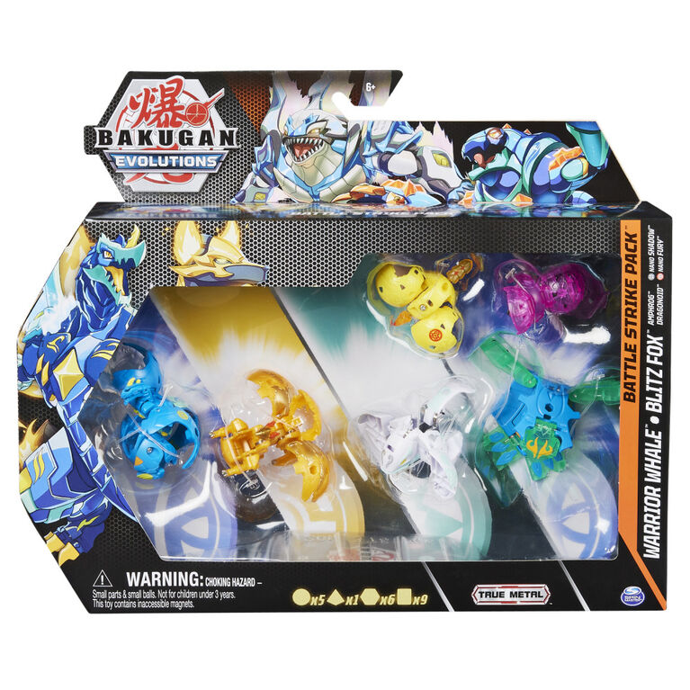 Bakugan Evolutions, Coffret Battle Strike Warrior Whale et Blitz Fox