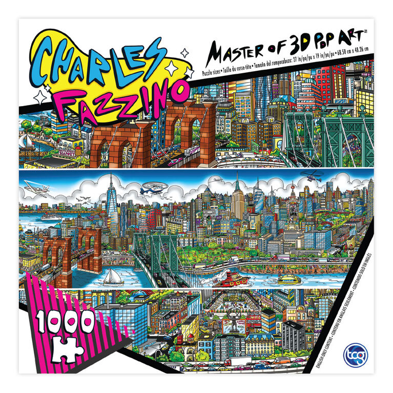 Collection De Casse-Têtes De Charles Fazzino De 1000 Morceaux