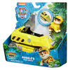 PAW Patrol Jungle Pups, Rubble's Rhino Vehicle, Camion avec figurine articulée à collectionner