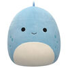 Squishmallows 16" Plush - John-John the Slate Blue Dino with White Belly