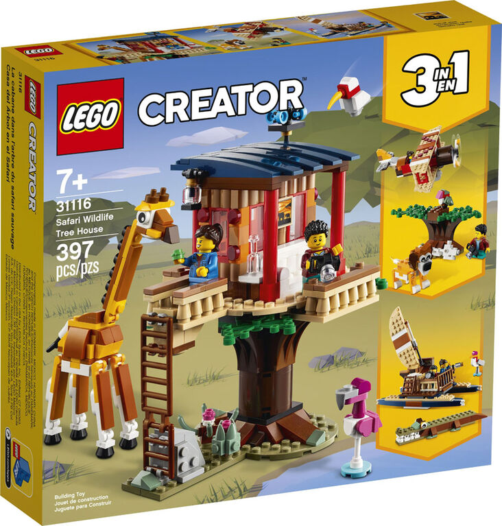 LEGO Creator La cabane dans l'arbre du safari sauvage 31116 (397 pièces)