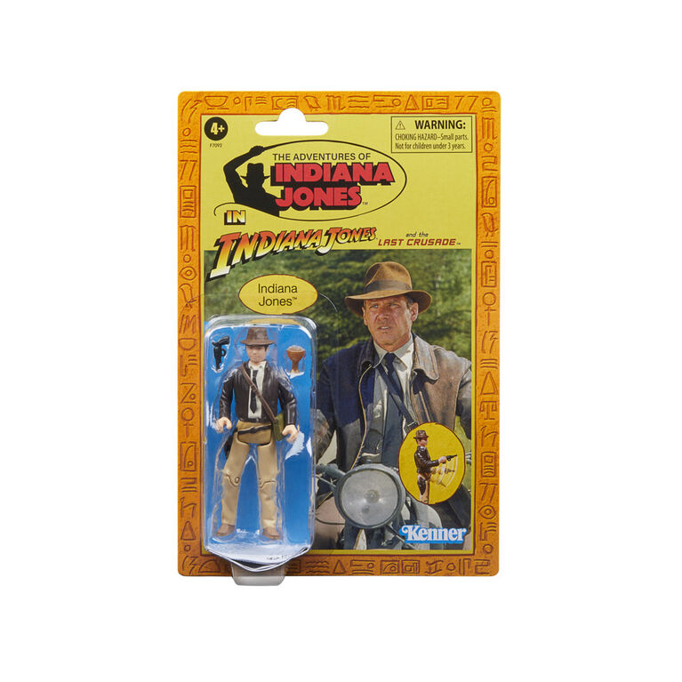 Indiana Jones et la dernière croisade Retro Collection, figurine Indiana Jones de 9,5 cm