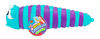 Happy Bunch SqueZee Caterpillar - Édition anglaise - 1 par commande, la couleur peut varier (Chacun vendu séparément, sélectionné au hasard)