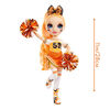 Rainbow High Cheer Poppy Rowan - Orange Fashion Doll with Pom Poms