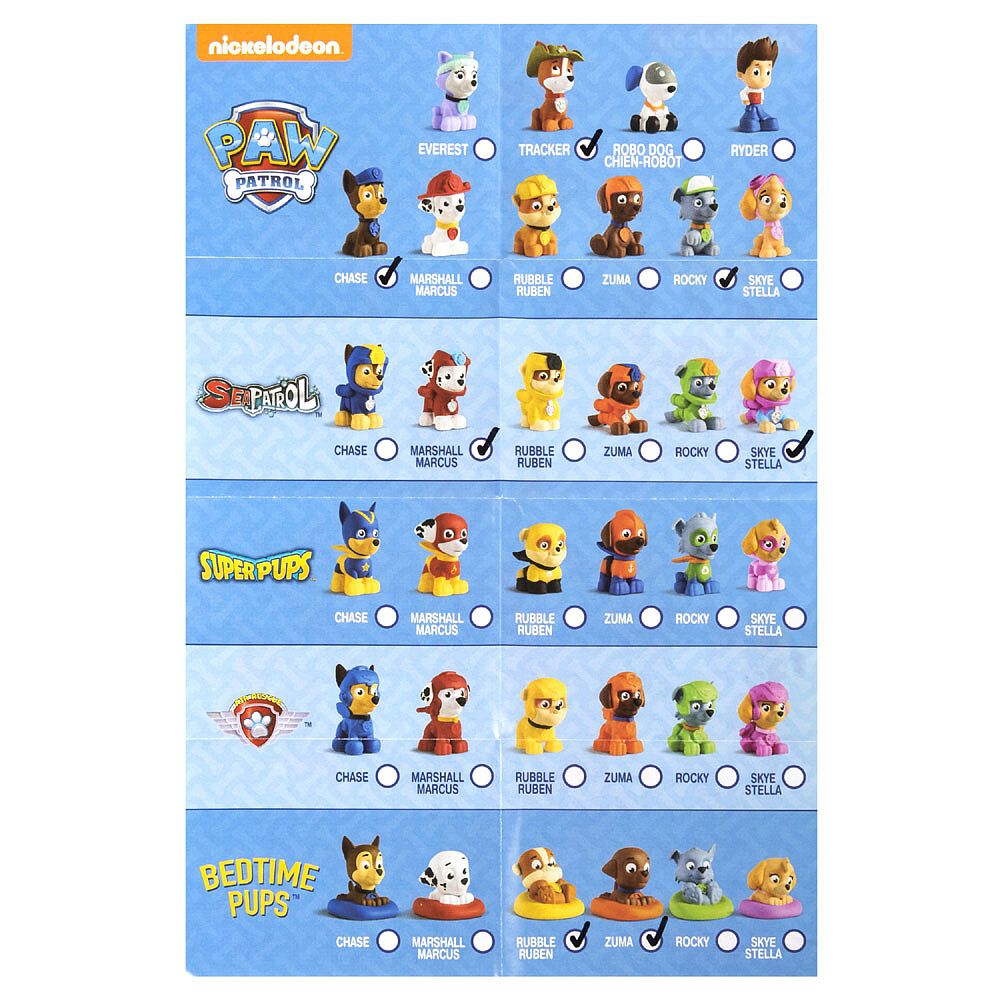 paw patrol blind bags