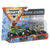 Monster Jam, Official Dragon Vs. Soldier Fortune Color-Changing Die-Cast Monster Trucks, 1:64 Scale